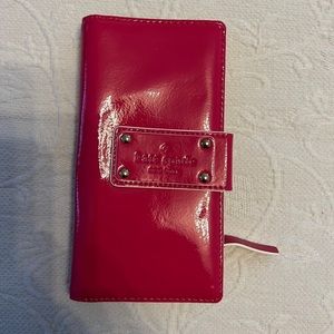 NWT Leather Kate Spade Hot Pink Wallet